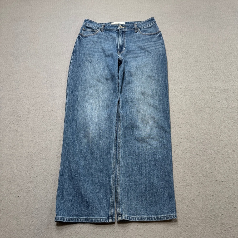 Hollister Dad Jeans Women's 8/29 Blue Denim Ultra High-Rise Straight Leg Relaxed
